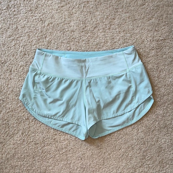 SOLD - Lululemon Speed Up Shorts Tonic Sea - Picture 4 of 8